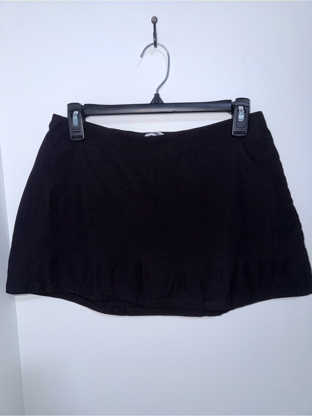 Garage Black Mini Skort - Simple A-Line Design